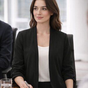 D9 | Babaton Aritzia Black Lightweight Blazer Size 2 Small Office Career Attire